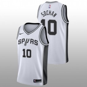 2022 NBA Draft Jeremy Sochan Spurs #10 White Association Edition Jersey Baylor Bears