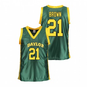 Women's Baylor Bears College Basketball #21 Green Kalani Brown Replica Jersey